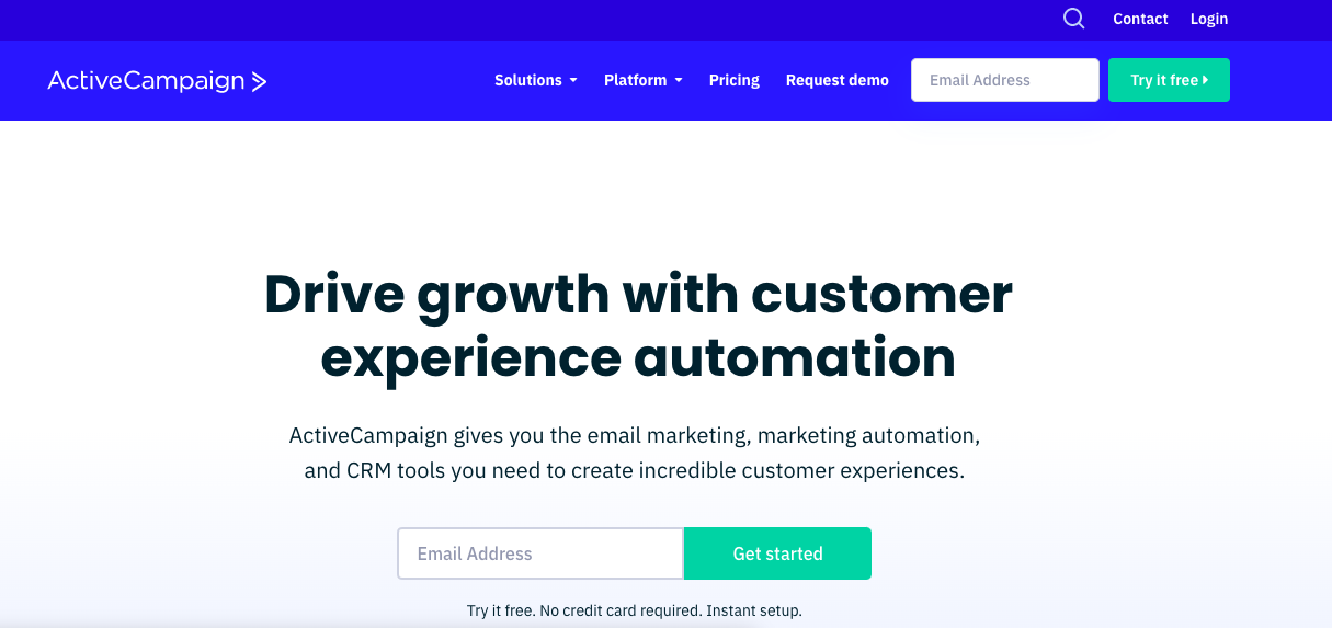 active campaign homepage