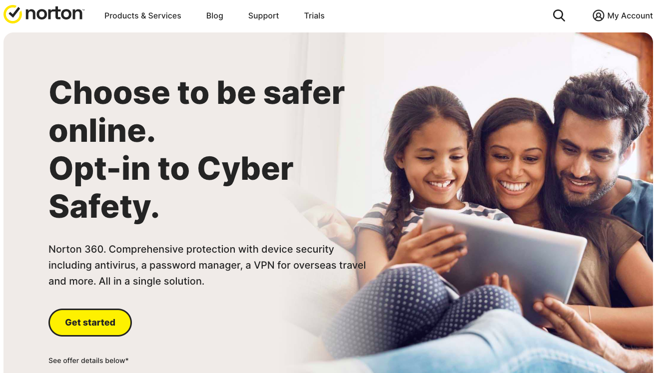 norton homepage