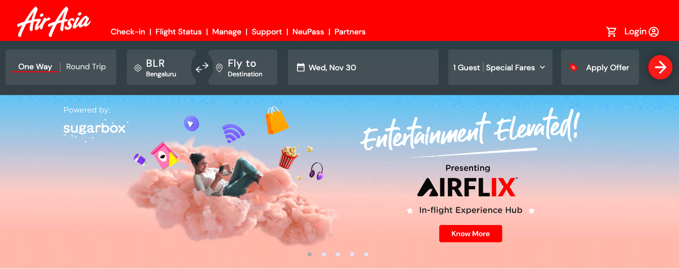 air asia homepage