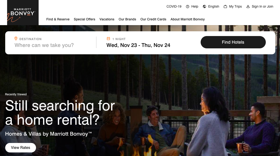 marriott homepage