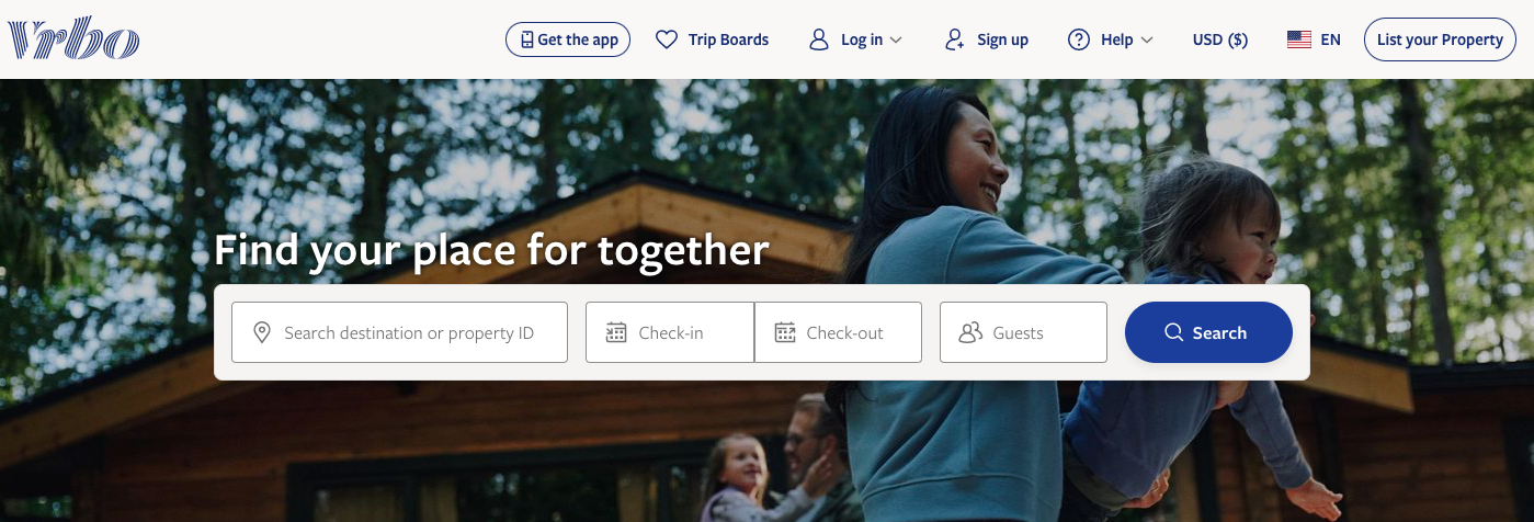 vrbo homepage
